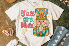 Y&#039;all Are Nuts Nutcracker Christmas PNG, Merry Christmas PNG Product Image 5