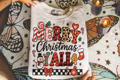 Merry Christmas Y&#039;all PNG, Holiday PNG, Xmas PNG, Santa PNG Product Image 3