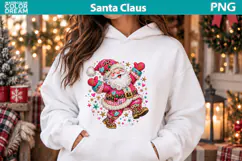 Pink Santa Claus | Whimsical Christmas Sublimation Product Image 3