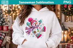 Funny Snowman Clipart | Whimsical Winter Sublimation Product Image 2