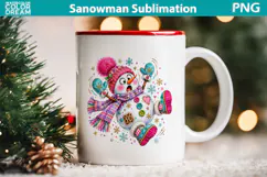 Funny Snowman Clipart | Whimsical Winter Sublimation Product Image 3