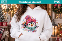 Christmas Penguin Clipart | Cute Winter Sublimation Product Image 2