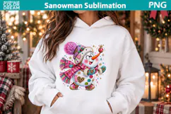 Funny Snowman Clipart | Cute Christmas Sublimation Product Image 2