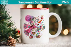 Funny Snowman Clipart | Cute Christmas Sublimation Product Image 3