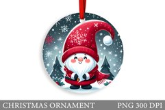 Cute Gnome Christmas Ornament. Christmas Ornament Design Product Image 1