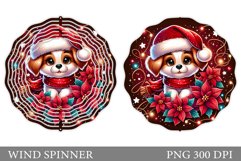 Christmas Dog Wind Spinner. Christmas Wind Spinner Design Product Image 1