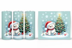 Christmas Bear Tumbler Design. Bear Tumbler Sublimation Product Image 2