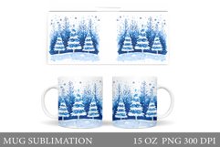 Christmas Tree Mug Sublimation. Christmas Tree Mug Design Product Image 1