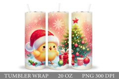 Christmas Chicken Tumbler. Christmas Tumbler Sublimation Product Image 1