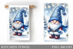 Christmas Gnome Kitchen Towel. Christmas Kitchen Towel Product Image 1