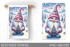 Christmas Gnome Kitchen Towel. Christmas Kitchen Towel Product Image 1