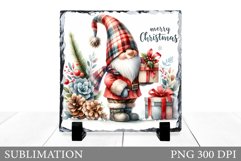 Christmas Gnome Sublimation. Christmas Gnome Slate Design Product Image 1