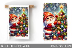 Christmas Gnome Kitchen Towel. Christmas Kitchen Towel Product Image 1