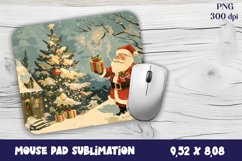 Christmas mouse pad winter / village sublimation Product Image 1