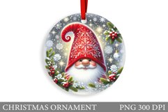 Cute Gnome Christmas Ornament. Christmas Ornament Design Product Image 1