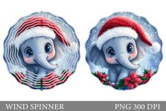 Cute Elephant Wind Spinner. Christmas Wind Spinner Design Product Image 1
