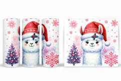 Christmas Lama Tumbler Design. Christmas Tumbler Sublimation Product Image 2