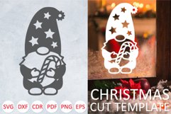 Festive Christmas Gnome SVG for DIY Holiday Decor Product Image 1