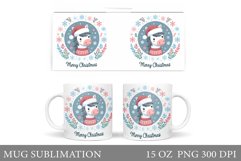 Christmas Horse Mug Design. Christmas Mug Sublimation Product Image 1