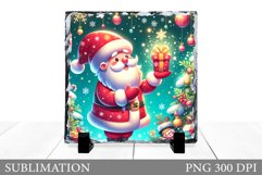 Cute Santa Claus Sublimation. Cute Santa Claus Slate Design Product Image 1