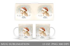 Christmas Horse Mug Design. Christmas Mug Sublimation Product Image 1