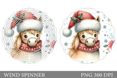 Christmas Horse Wind Spinner. Christmas Wind Spinner Design Product Image 1