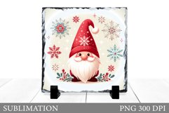 Christmas Gnome Sublimation. Christmas Gnome Slate Design Product Image 1