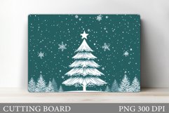 Christmas Tree Cutting Board. Christmas Tree Sublimation Product Image 1