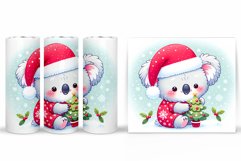 Christmas Koala Tumbler. Christmas Tumbler Sublimation Product Image 2