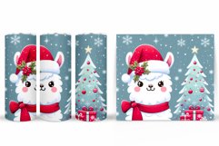 Christmas Lama Tumbler Design. Christmas Tumbler Sublimation Product Image 2
