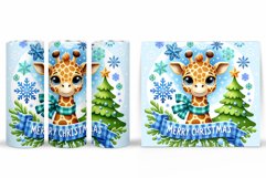 Christmas Giraffe Tumbler. Christmas Tumbler Sublimation Product Image 2