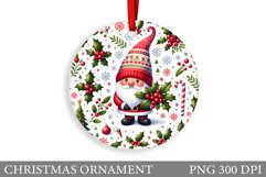 Cute Gnome Christmas Ornament. Christmas Ornament Design Product Image 1
