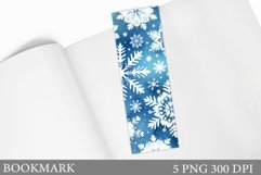 Snowflakes Bookmark Design. Christmas Bookmark Sublimation Product Image 1