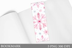 Snowflakes Bookmark. Winter Bookmark Sublimation Product Image 1