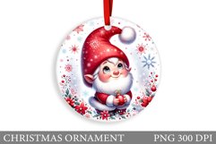 Gnome Christmas Ornament. Christmas Ornament Sublimation Product Image 1
