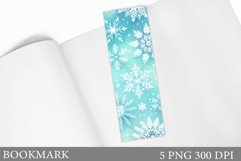 Snowflakes Bookmark Design. Christmas Bookmark Sublimation Product Image 1