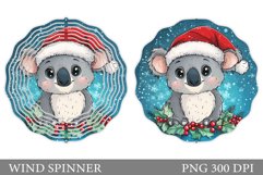Christmas Koala Wind Spinner. Christmas Wind Spinner Design Product Image 1
