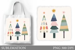 Christmas Tree Tote Bag. Christmas Tote Bag Sublimation Product Image 1