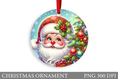 Santa Claus Christmas Ornament. Cute Santa Claus Sublimation Product Image 1