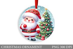 Santa Claus Christmas Ornament. Cute Santa Claus Sublimation Product Image 1
