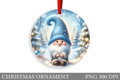 Cute Gnome Christmas Ornament. Christmas Ornament Design Product Image 1