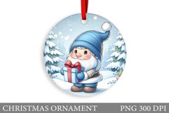 Cute Gnome Christmas Ornament. Christmas Ornament Design Product Image 1