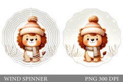 Christmas Lion Wind Spinner. Christmas Wind Spinner Design Product Image 1