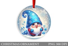 Cute Gnome Christmas Ornament. Christmas Ornament Design Product Image 1