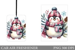 Cute Penguin Car Air Freshener. Christmas Car Air Freshener Product Image 1