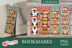 Christmas Animals | Christmas Printable Bookmarks Product Image 1
