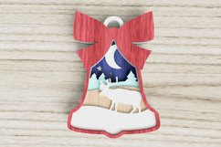 Christmas Laser Cut file - Layered Bell Product Image 1
