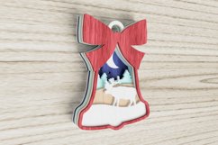 Christmas Laser Cut file - Layered Bell Product Image 3