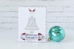 Christmas Bell Money Holder Card SVG for gift Product Image 3