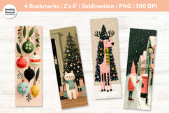 Whimsical Christmas Bookmarks, Vol.1, Printable Crafts, 4 Product Image 1